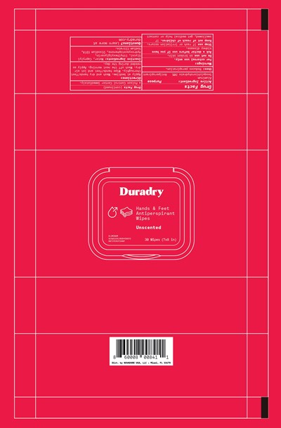 Duradry Ap Wipes (Antiperspirant Wipes For Fda Registration)